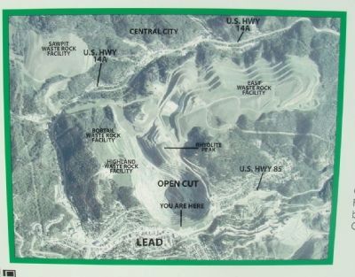 Homestake Open Cut Mine Marker image. Click for full size.