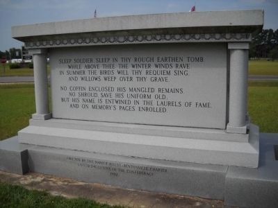Rear of North Carolina Monument image. Click for full size.