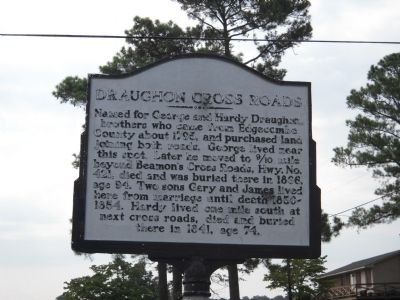 Draughon Cross Roads Marker image. Click for full size.
