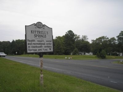 Kittrell’s Springs Marker image. Click for full size.