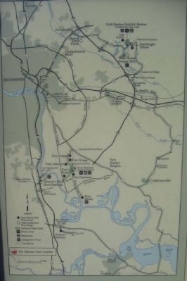 Richmond Battlefields Map image. Click for full size.
