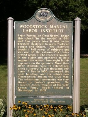 Woodstock Manual Labor Institute Marker. Click for full size. Woodstock Manual Labor Institute Marker image. Click for full size.