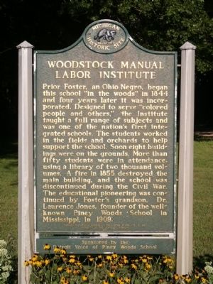 Woodstock Manual Labor Institute Marker image. Click for full size.