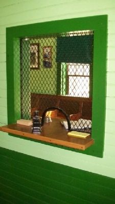 Missouri Pacific Depot Ticket Window image. Click for full size.