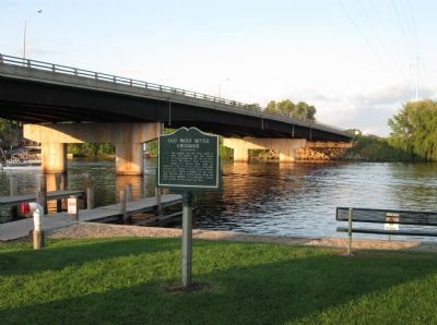 Old Wolf River Crossing Marker. Click for full size. Old Wolf River Crossing Marker image. Click for full size.