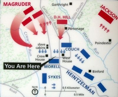 Confederate Assault at Malvern Hill. Click for full size. Confederate Assault at Malvern Hill image. Click for full size.