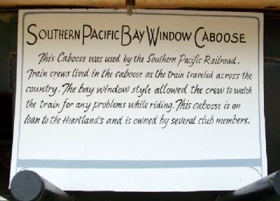 Southern Pacific Bay Window Caboose Marker image. Click for full size.
