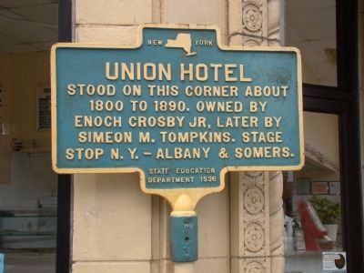 Union Hotel Marker image. Click for full size.