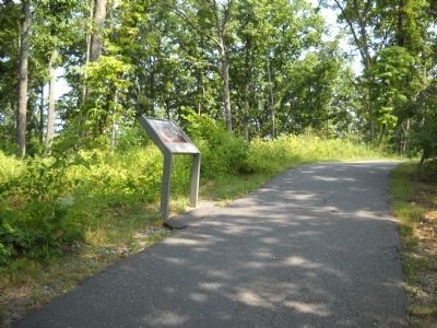 Marker on the Battlefield Trail. Click for full size. Marker on the Battlefield Trail image. Click for full size.