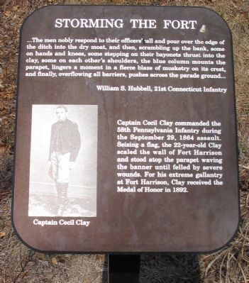 Storming the Fort Marker image. Click for full size.