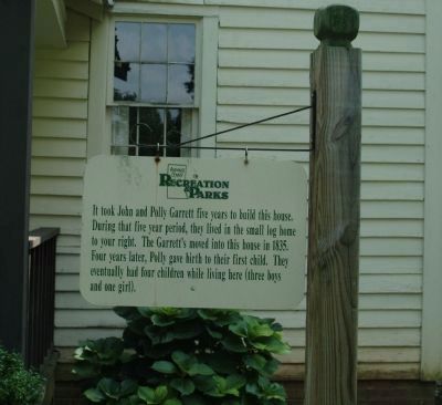 John and Polly Garrett House Marker. Click for full size. John and Polly Garrett House Marker image. Click for full size.