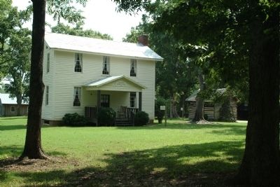 The Garrett Log Cabin and The Garrett House. Click for full size. The Garrett Log Cabin and The Garrett House image. Click for full size.