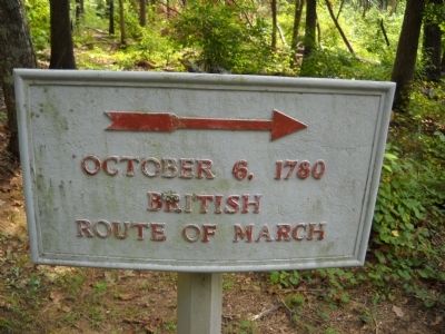 British Route of March Marker image. Click for full size.