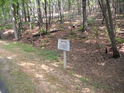 Marker in Kings Mountain NMP image. Click for full size.