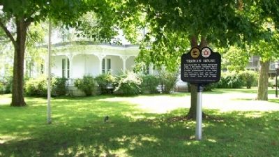 Truman House and Marker image. Click for full size.