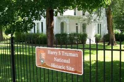 Truman House National Historic Site Marker. Click for full size. Truman House National Historic Site Marker image. Click for full size.