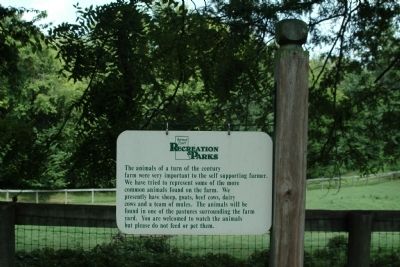 The Animals of a Turn of the Century Farm Marker. Click for full size. The Animals of a Turn of the Century Farm Marker image. Click for full size.