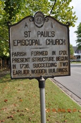St Paul's Episcopal Church Marker image. Click for full size.