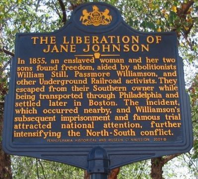 The Liberation of Jane Johnson Marker. Click for full size. The Liberation of Jane Johnson Marker image. Click for full size.