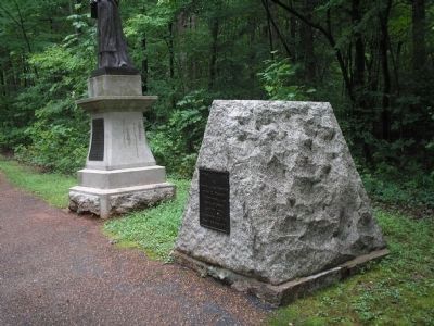 Marker in Guilford Courthouse NMP. Click for full size. Marker in Guilford Courthouse NMP image. Click for full size.