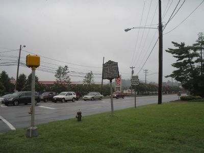 Marker on Battleground Avenue. Click for full size. Marker on Battleground Avenue image. Click for full size.
