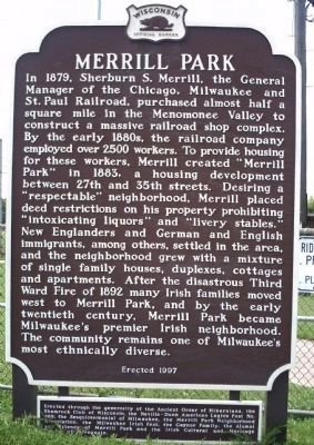 Merrill Park Marker image. Click for full size.