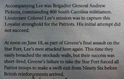 "Light Horse Harry" Lee Takes the Stockade Fort Marker. Click for full size. "Light Horse Harry" Lee Takes the Stockade Fort Marker image. Click for full size.