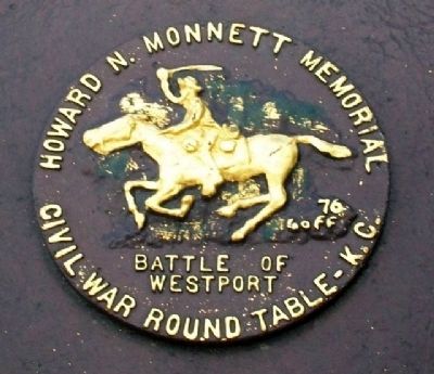 Monett Civil War Rountable Logo on Marker image. Click for full size.