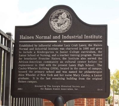 Haines Normal and Industrial Institute Marker image. Click for full size.