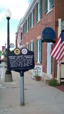 Jackson County Marshal's House & Jail Museum & Marker image. Click for full size.