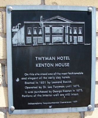 Twyman Hotel - Kenton House Marker image. Click for full size.