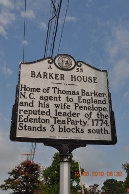 Barker House Marker image. Click for full size.