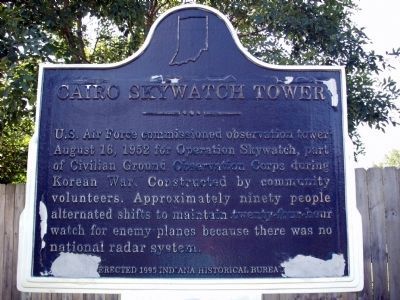 Cairo Skywatch Tower Marker. Click for full size. Cairo Skywatch Tower Marker image. Click for full size.