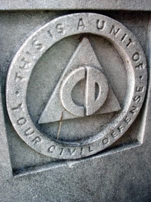 Lower - Left - Seal on the Base of the 1976 Dedication Statue. Click for full size. Lower - Left - Seal on the Base of the 1976 Dedication Statue image. Click for full size.