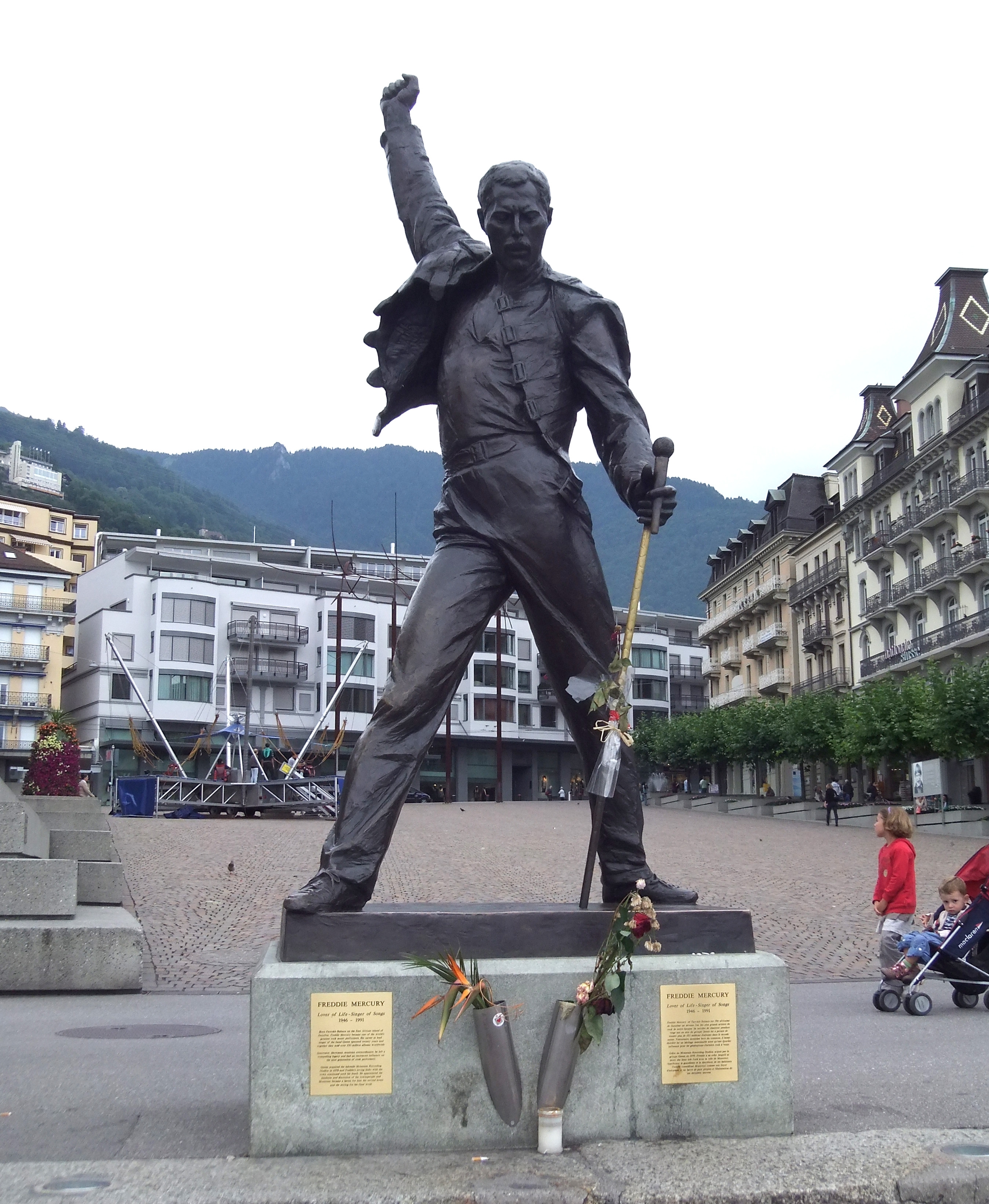 Freddie Mercury Statue and Markers