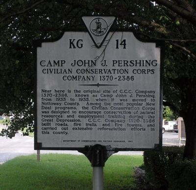 Camp John J. Pershing Marker image. Click for full size.