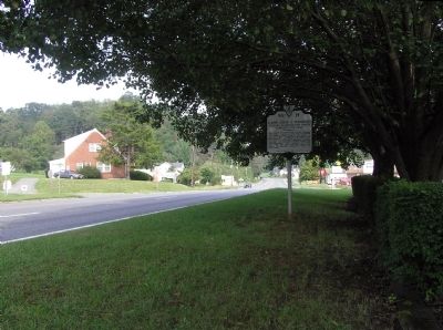Wide view of the Camp John J. Pershing Marker. Click for full size. Wide view of the Camp John J. Pershing Marker image. Click for full size.