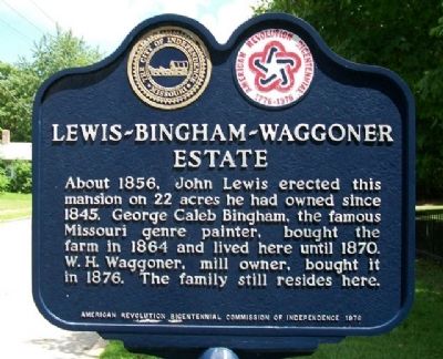 Lewis-Bingham-Waggoner Estate Marker image. Click for full size.
