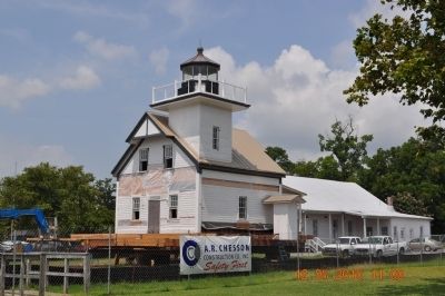 Roanoke River Lighthouse (being restored) image. Click for full size.