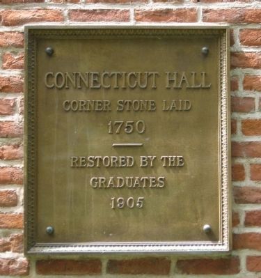 Connecticut Hall Marker. Click for full size. Connecticut Hall Marker image. Click for full size.