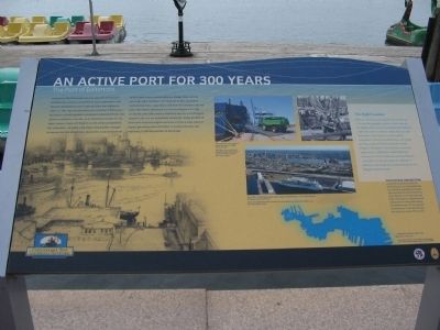 An Active Port for 300 Years Marker image. Click for full size.