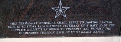 Independence Veterans Memorial image. Click for full size.