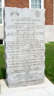 Our Jackson County Pioneers Marker image. Click for full size.