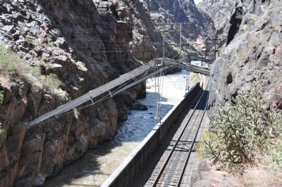 The historic hanging bridge. Click for full size. The historic hanging bridge image. Click for full size.