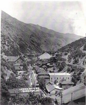 Lower Main Street of Bingham Canyon image. Click for full size.