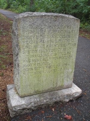 1st Virginia Cavalry Marker image. Click for full size.