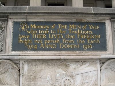 In Memory of the Men of Yale Marker image. Click for full size.