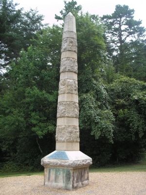 Monument in Guilford Courthouse NMP image. Click for full size.