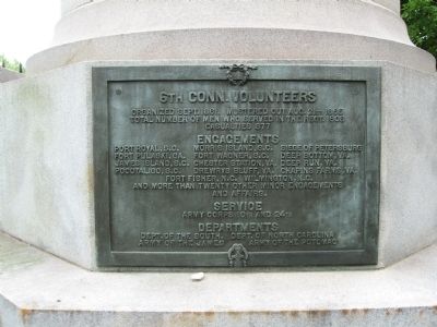 Conn. Volunteers Memorial image. Click for full size.