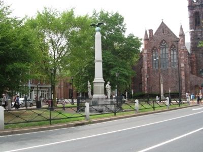 Conn. Volunteers Memorial on the Broadway Green image. Click for full size.